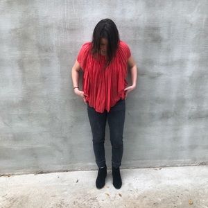 Free people boho vibrant blouse